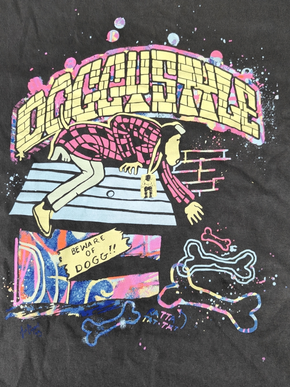 Death Row Records Graphic Tee - Black with Multicolor Print Size M - Picture 4 of 5